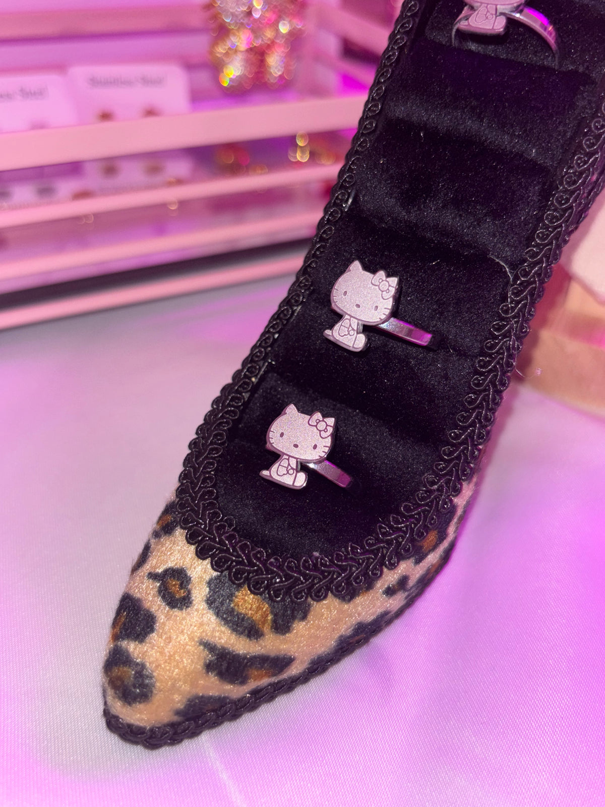 Hello Kitty SILVER adjustable rings