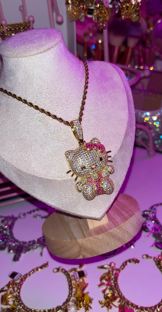 Hello kitty Diamond necklace